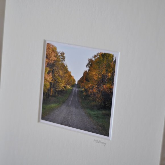 "Autumn Lane" Mini Photography Art Print - Picture 2 of 3